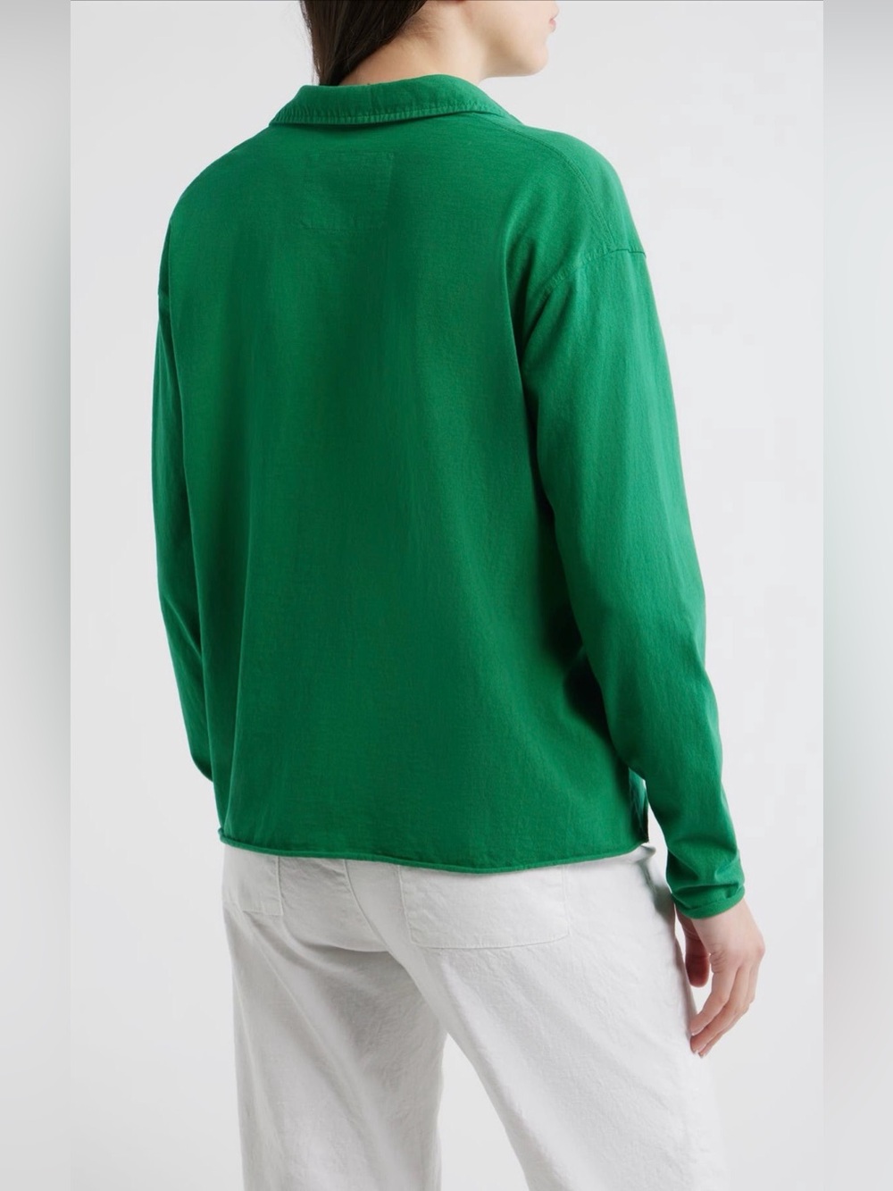 🆕Frank & Eileen Patrick Popover Henley in Birdie Green - Picture 2 of 8